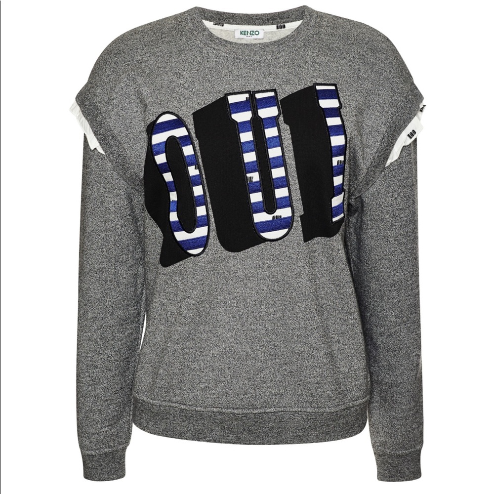 🚫SOLD🚫💯Auth. KENZO embellished "Oui" sweatshirt