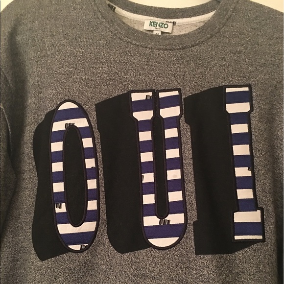 🚫SOLD🚫💯Auth. KENZO embellished "Oui" sweatshirt - Picture 4 of 8