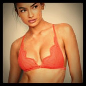 VS Orange Front-close Bralette