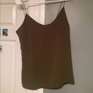 Olive Spaghetti strap camisole