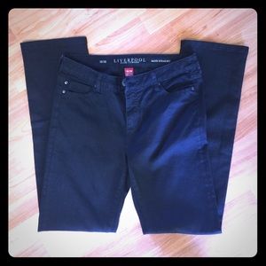 Liverpool Jeans Co Sadie Straight Black Size 10