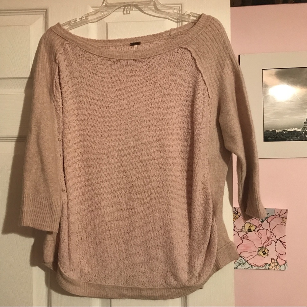 Blush Colored Free People Sweater