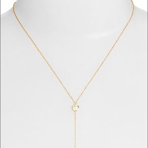Cubic Zirconia Lariat Necklace by ALAINN