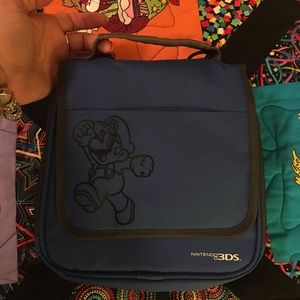 Blue Mario 3 DS Carry Case Like New