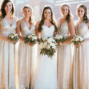 Gold Bridesmaid Dress