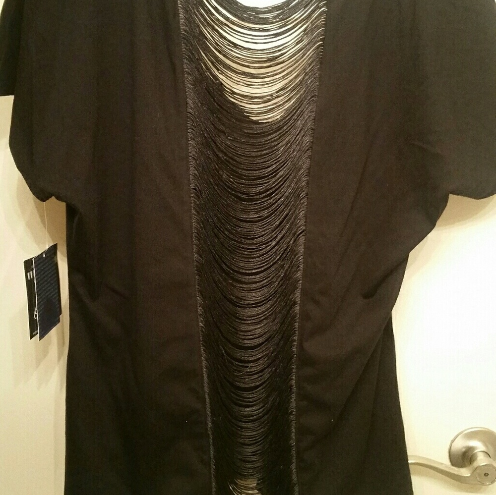 Brand new casual sexy fringe cutout back