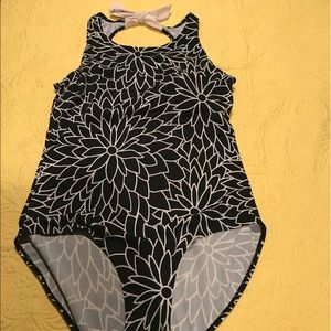 Black & White One-Piece Swimsuit - Size 14