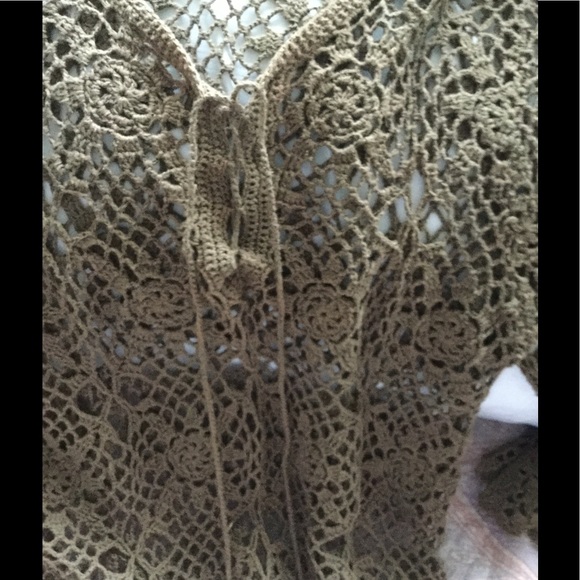 "I.E. Relaxed" Crocheted L/S Lightweight Sweater - Picture 2 of 4