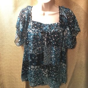 Fashion Bug flowy flowered blouse