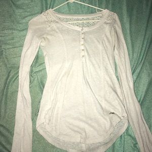 White hollister long sleeve
