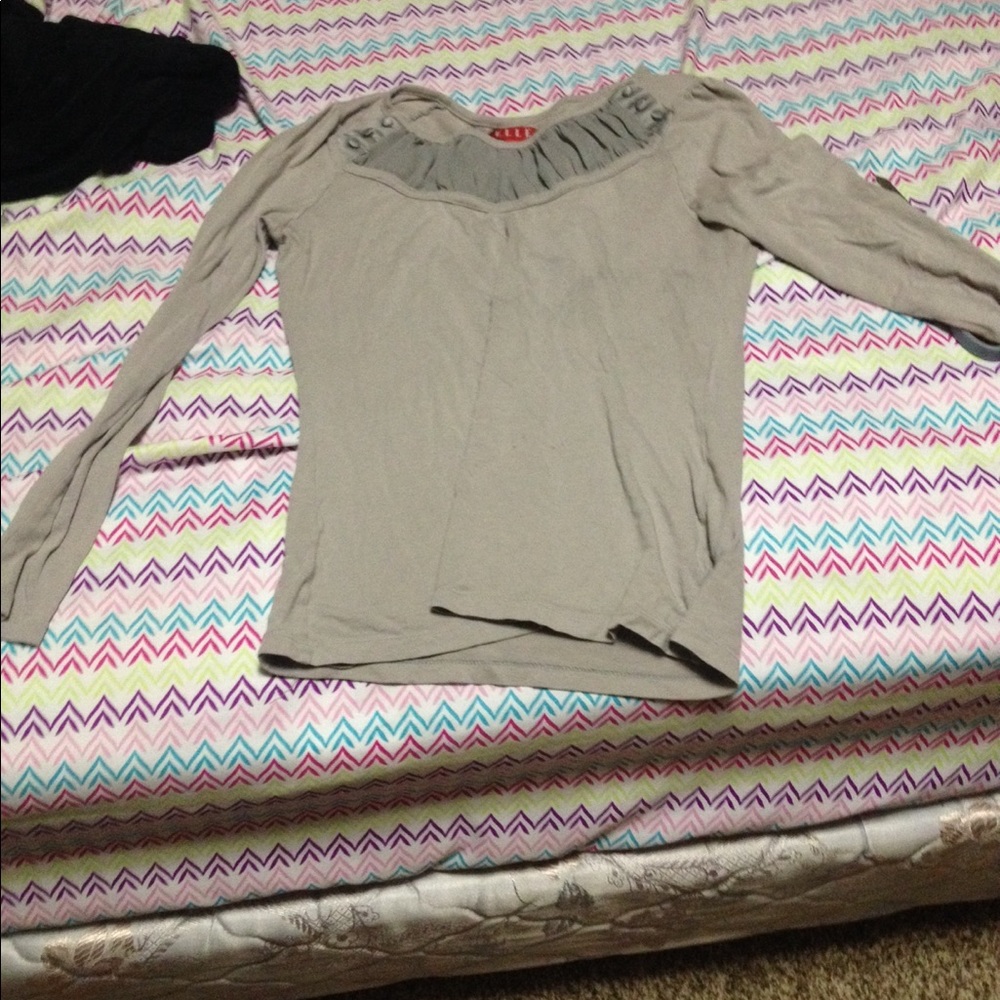 Long Sleeve Grey Tee