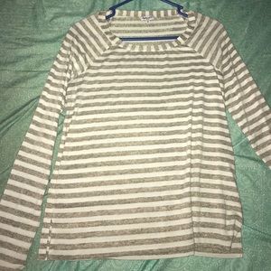 White and gold long sleeve