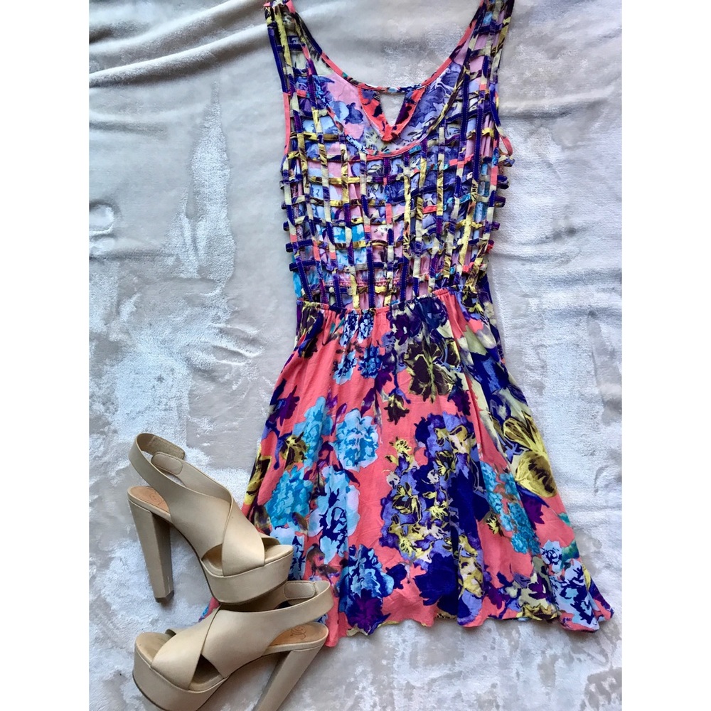 Bright floral dress