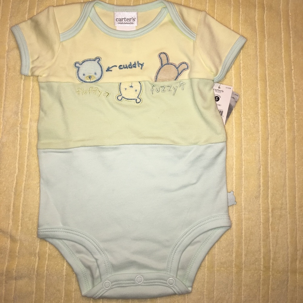 NWT - Carter's "fluffy, cuddly, fuzzy" onesie