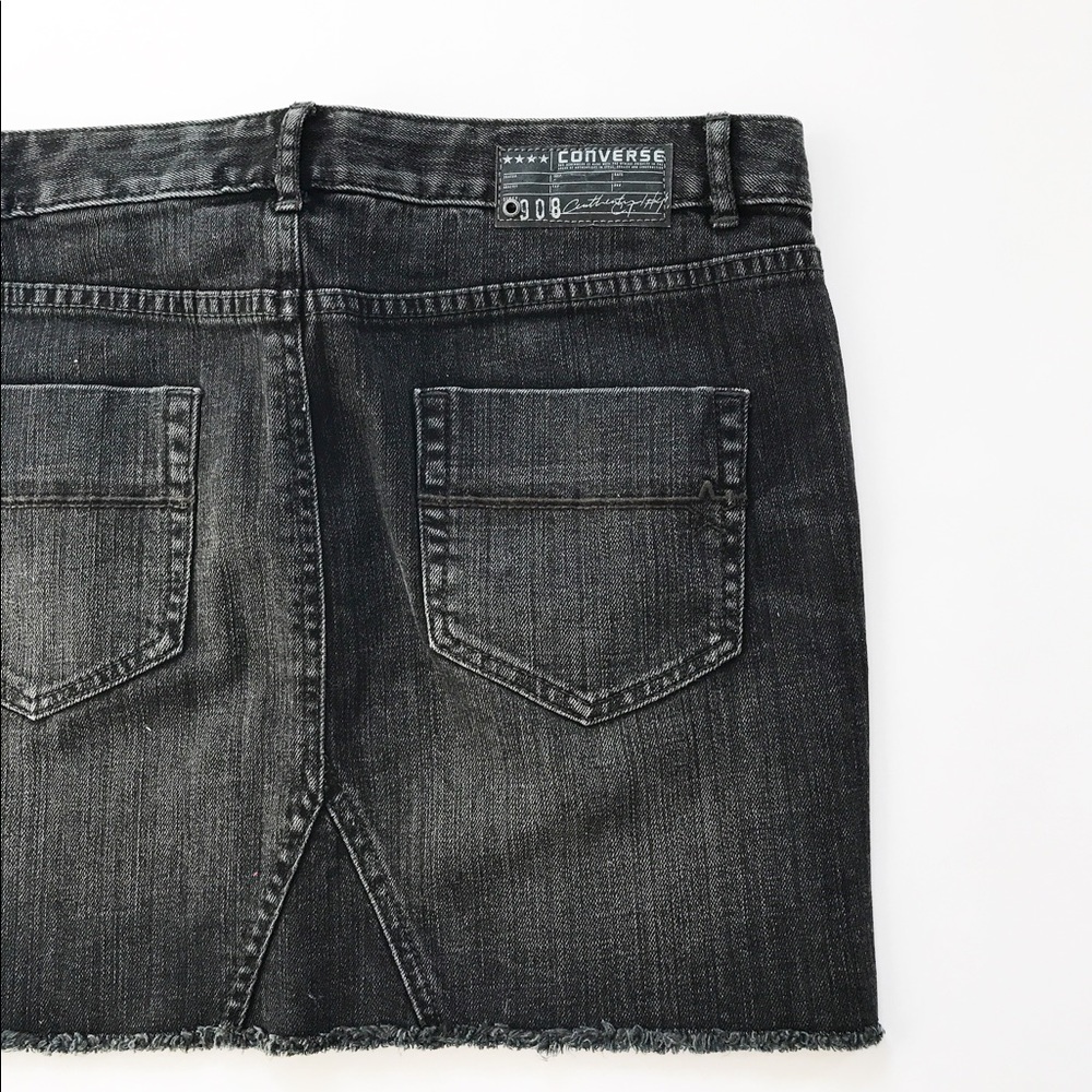 Converse black denim skirt - Picture 3 of 3