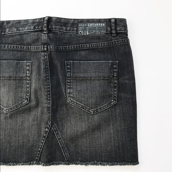 Converse black denim skirt - Picture 3 of 3