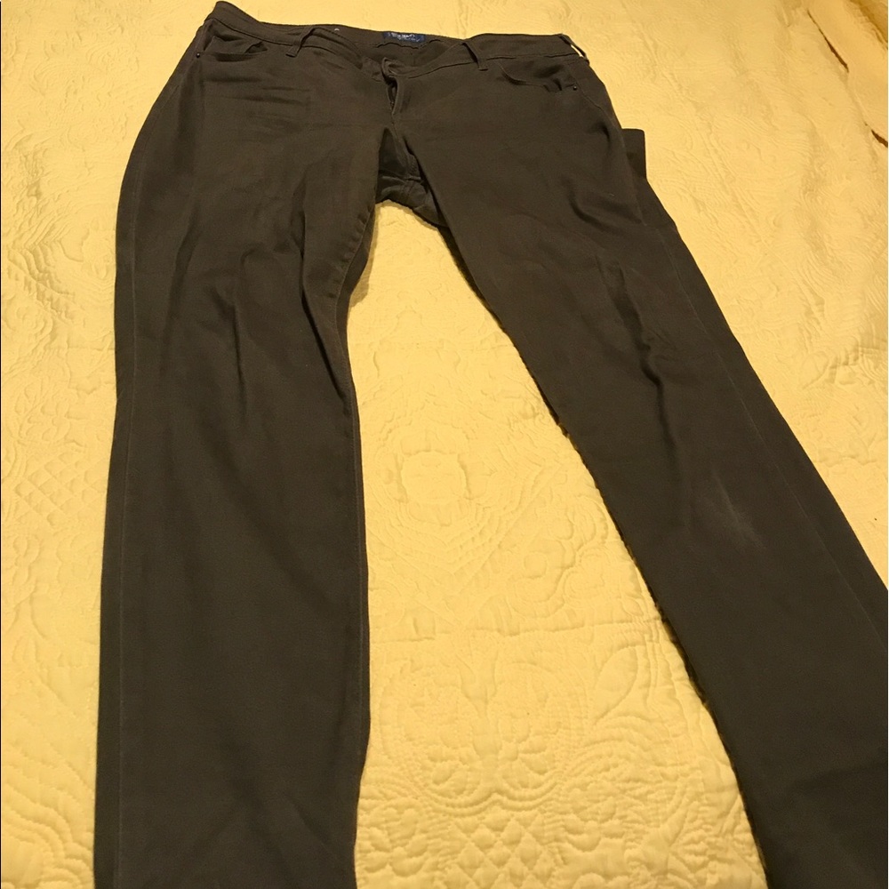 Old Navy Olive Rockstar Jeans - Size 14