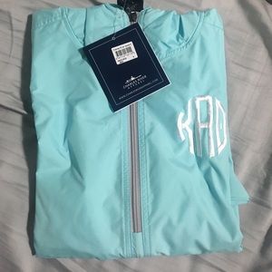Kappa alpha theta mint blue rain jacket