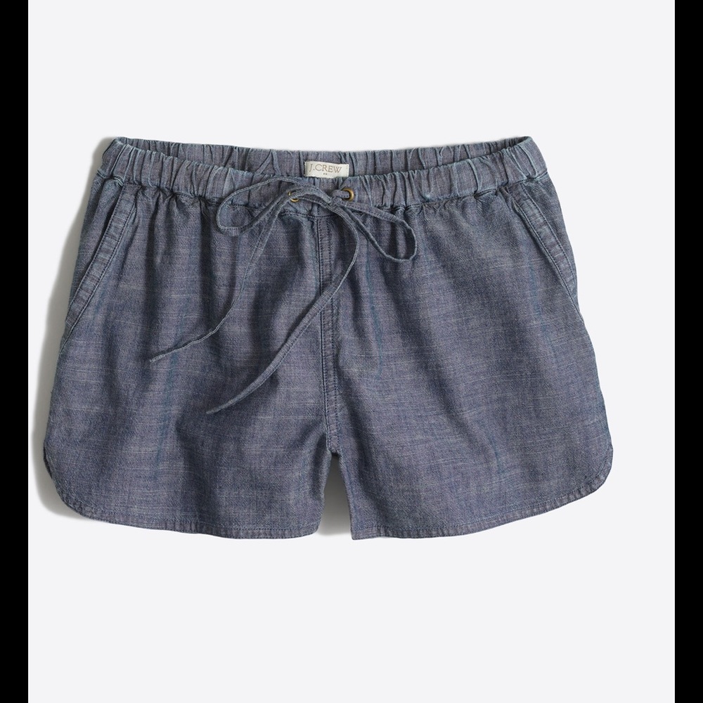 J. Crew Chambray Drawstring Shorts