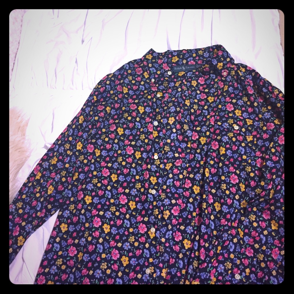 Flowered RLP shirt
