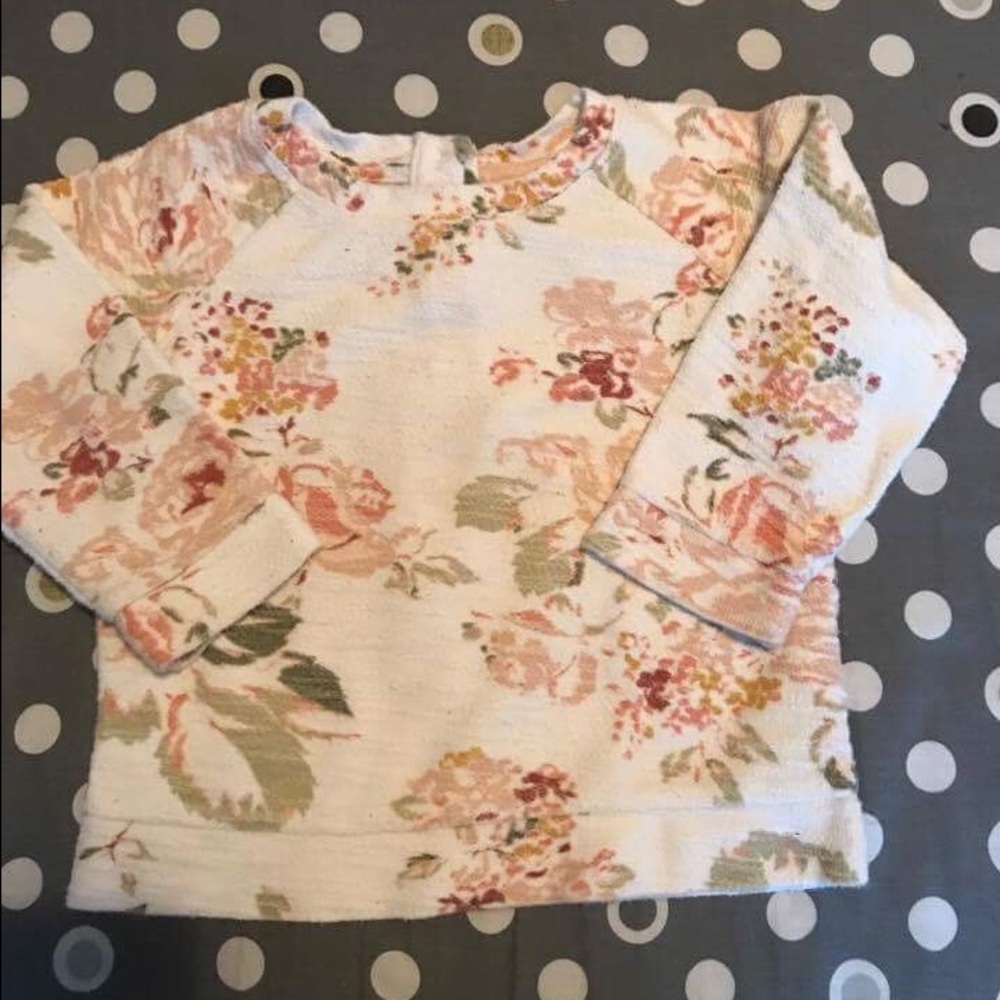 GAP floral sweatshirt top