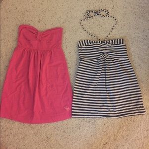 Strapless/halter trendy tank tops