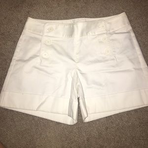 NWT Express White Sailor Shorts. SZ 8