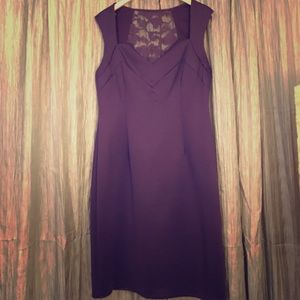 Women's Cocktail Dress- Eggplant
