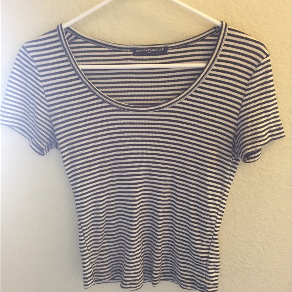 Brandy Melville Striped Tee / one size