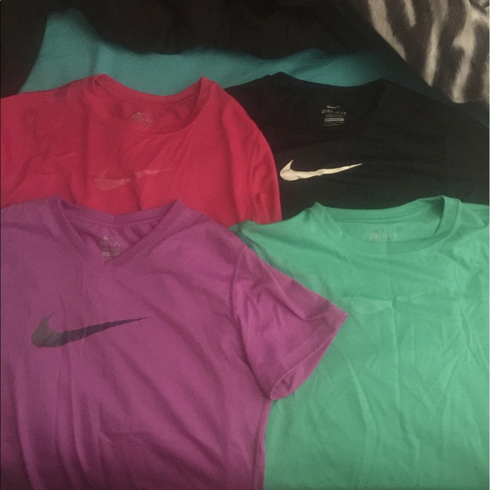 4 Girls Nike XL Dri Fit Shirts