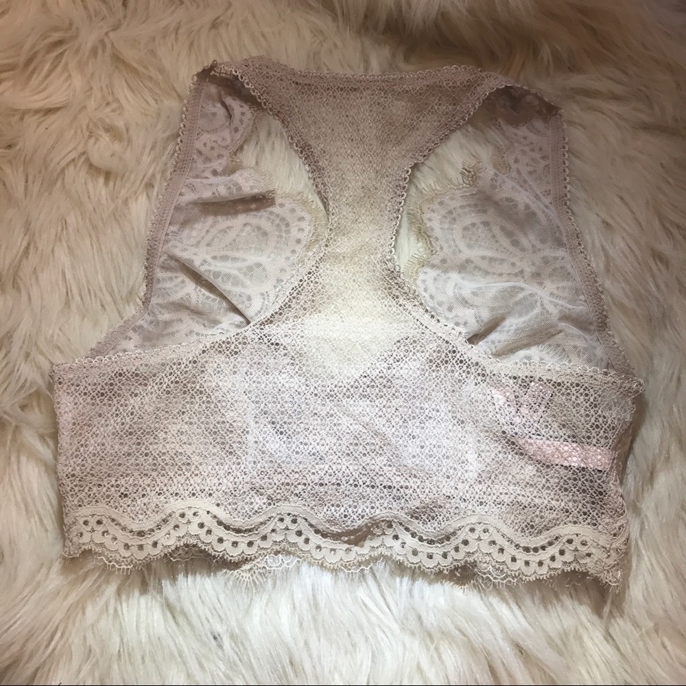 NWT VS the Laced-Up Bralette in "sugar cookie" - Picture 5 of 5