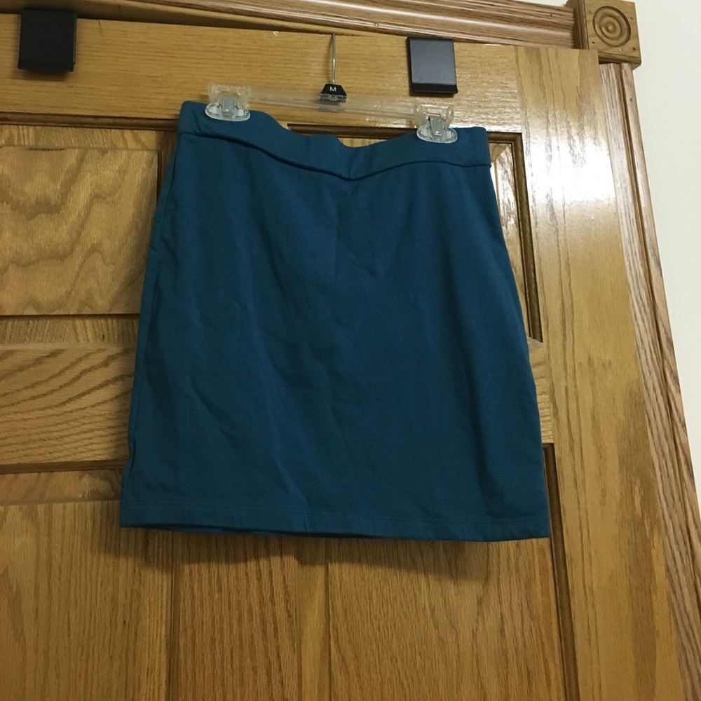 Teal Pencil skirt