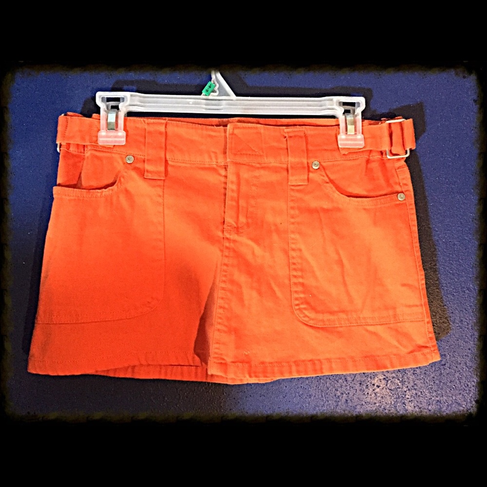 Wet Seal Funky Orange Mini Skirt