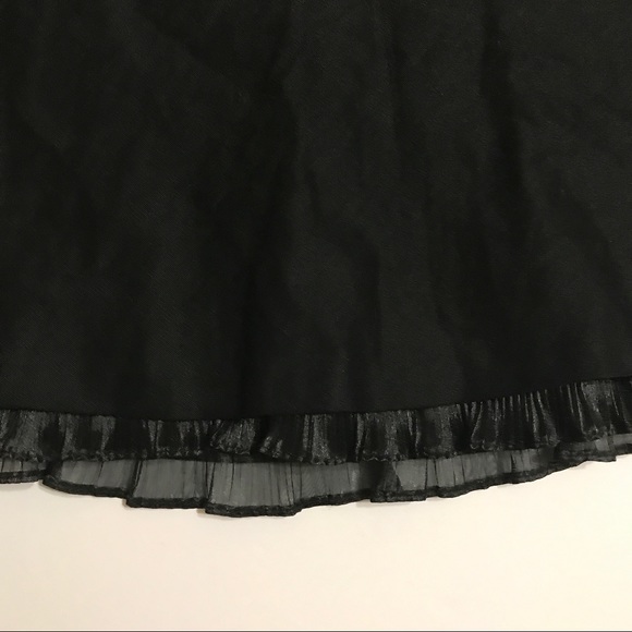 BEBE Blavk Mini with pleated hemline [SK-11] - Picture 4 of 4