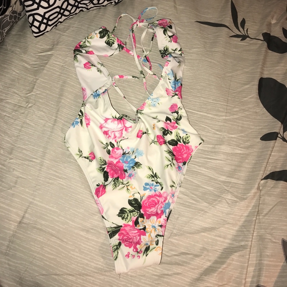 Floral one piece swimsuit (new)