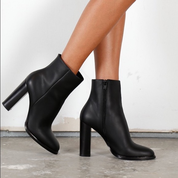 vince leather booties