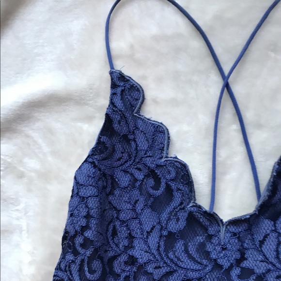 Navy blue lace dress - Picture 2 of 4