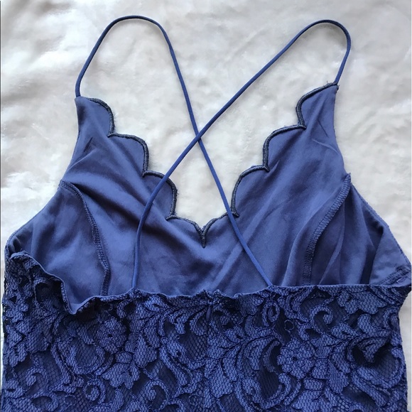 Navy blue lace dress - Picture 3 of 4