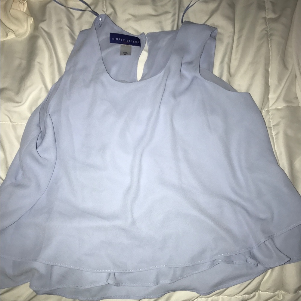Baby blue blouse
