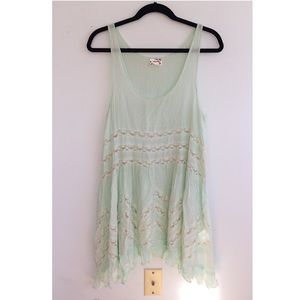 Mint Free People Trapeze Slip