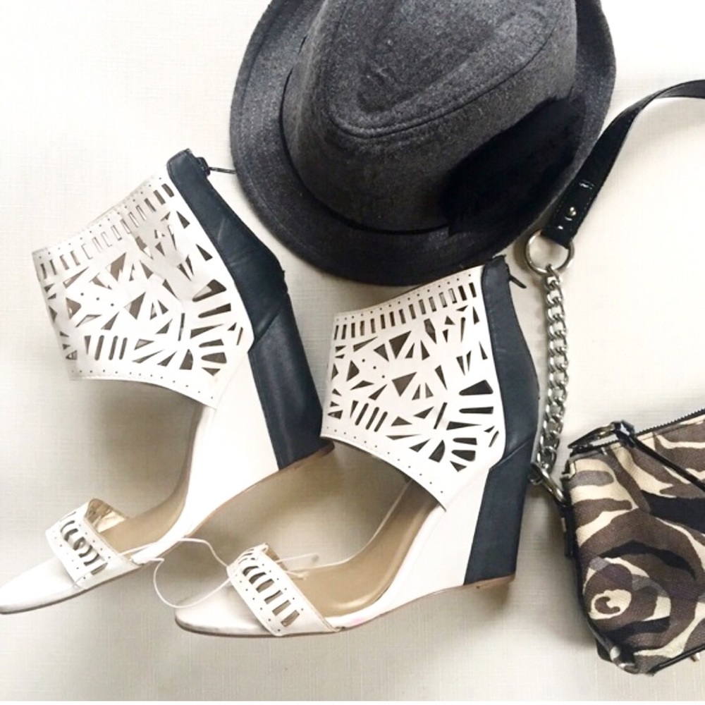 Open Toe Laser Cut Wedges