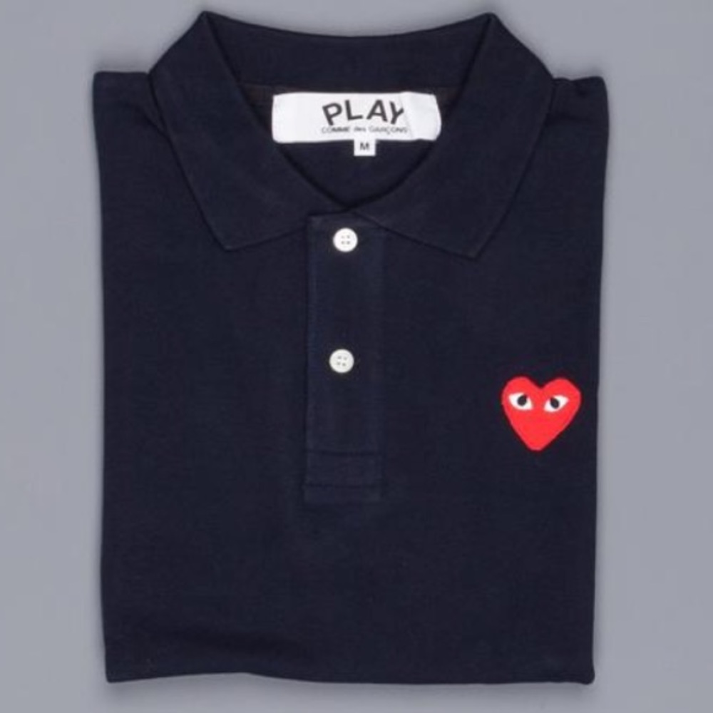 Black comme des garcons polo