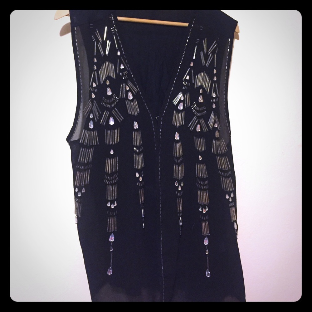 Sequined vest