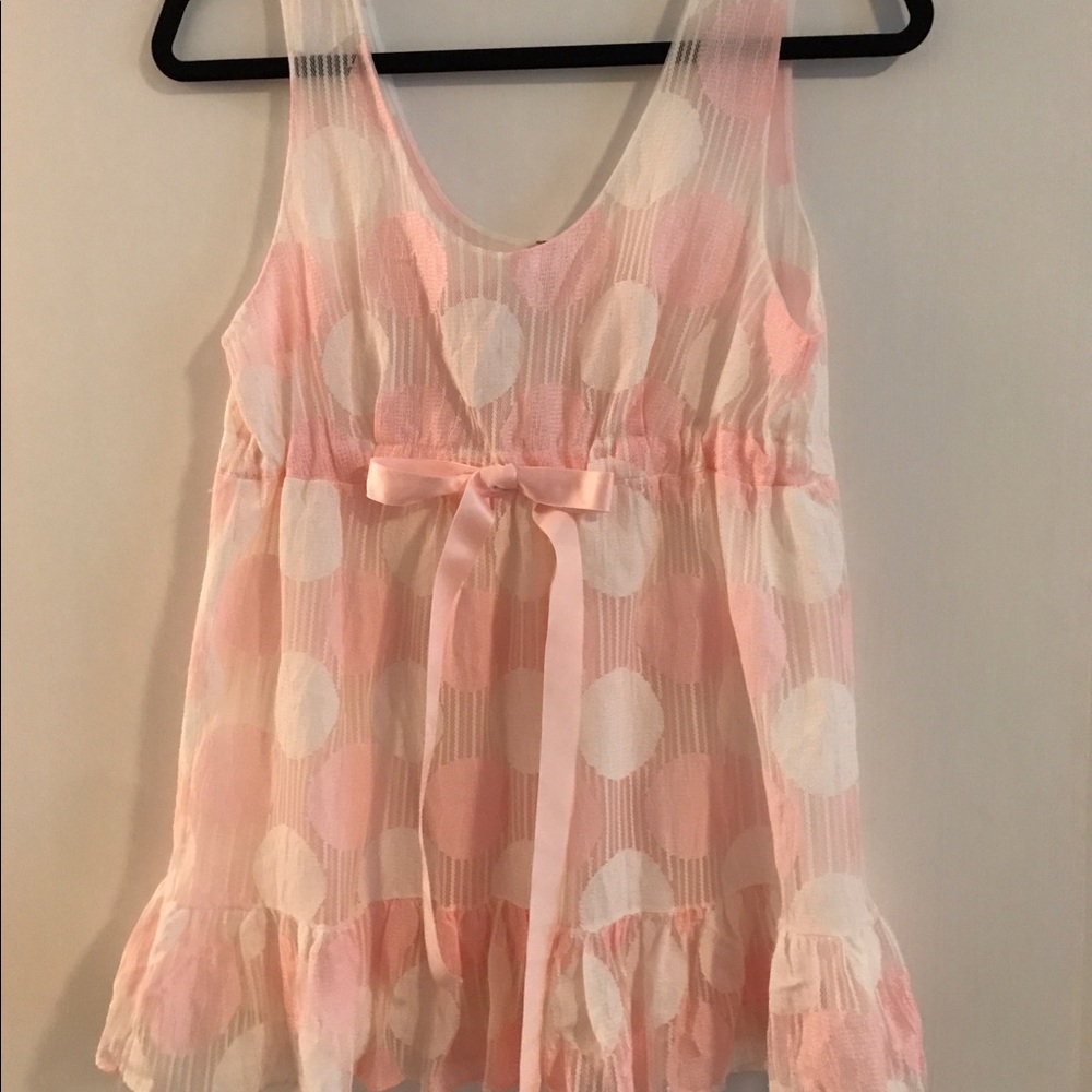 Vintage Sheer Babydoll Top