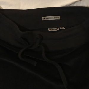 Gramicci black bamboo velour maxi skirt M medium