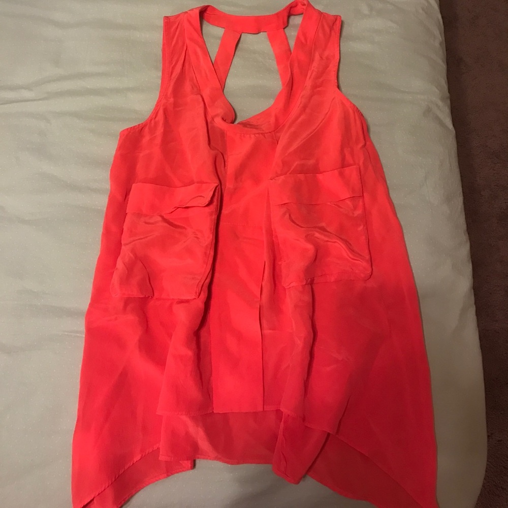 BCBGMaxazria Orange Tank Top