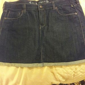 Old Navy Denium Mini Skirt ~ size 10
