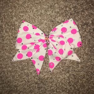 Vegas Bows Pink & White NWOT