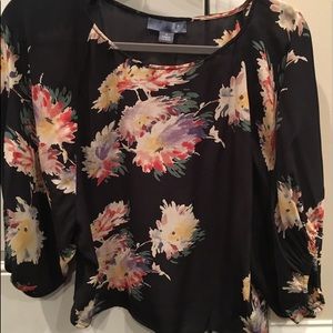 100% Silk Anthropologie Floral Top