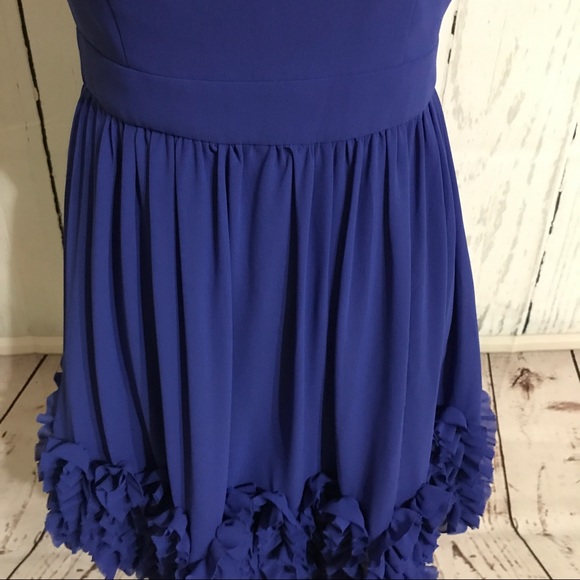 Minuet Blue Fit & Flare Dress w Ruffle Hem - DR-28 - Picture 7 of 8